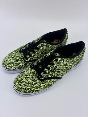 Vans Neon Yellow Leopard Sneakers